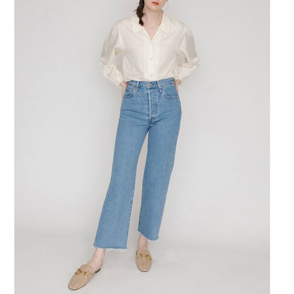 Levi's Denim - LEVI'S Ribcage Straight Ankle in Jazz Wave Size 29x29